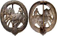 Orden & Ehrenzeichen: Drittes Reich: Deutsches Fahrerabzeichen, 3. Klasse Bronze, Zink-Ausführung hohlgeprägt, innen Hersteller L. CHR. LAUER ..., an ...