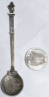 Varia, Sonstiges: Münzlöffel: Pfalz, Karl Philipp von Neuburg 1716-1742: Silbermedaille 1716, unsigniert (von Anton Cajet). Heidelberger Fassmedaille,...