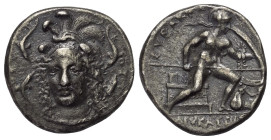 Sizilien. Syrakus. Dionysios I. (405 - 367 v. Chr.).

 Drachme (Silber). Ca. 375 - 344 v. Chr.
Vs: Kopf der Athena mit Helm in Dreiviertelansicht l...