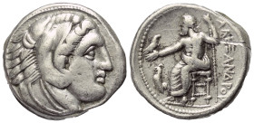 Königreich Makedonien. Alexander III. der Große (336 - 323 v. Chr.).

 Tetradrachme (Silber). Ca. 336 - 323 v. Chr. 'Amphipolis'.
Vs: Kopf des juge...