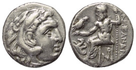 Königreich Makedonien. Alexander III. der Große (336 - 323 v. Chr.).

 Drachme (Silber). Ca. 334 - 323 v. Chr. Lampsakos.
Vs: Kopf des jugendlichen...