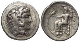 Königreich Makedonien. Alexander III. der Große (336 - 323 v. Chr.).

 Tetradrachme (Silber). Ca. 333 - 305 v. Chr. Sidon.
Vs: Kopf des jugendliche...