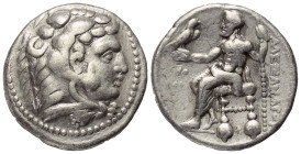 Königreich Makedonien. Alexander III. der Große (336 - 323 v. Chr.).

 Tetradrachme (Silber). Ca. 327 - 305 v. Chr. Tyros.
Vs: Kopf des jugendliche...