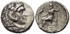 Königreich Makedonien. Alexander III. der Große (336 - 323 v. Chr.).

 Tetradrachme (Silber). Ca. 323 - 315 v. Chr. Salamis.
Vs: Kopf des jugendlic...