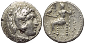 Königreich Makedonien. Alexander III. der Große (336 - 323 v. Chr.).

 Tetradrachme (Silber, subärat). Ca. 323 - 317 v. Chr. Babylon.
Vs: Kopf des ...