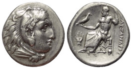 Königreich Makedonien. Alexander III. der Große (336 - 323 v. Chr.).

 Drachme (Silber). Ca. 323 - 317 v. Chr. Abydos.
Vs: Kopf des jugendlichen He...