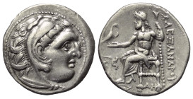 Königreich Makedonien. Alexander III. der Große (336 - 323 v. Chr.).

 Drachme (Silber). Ca. 319 - 310 v. Chr. Kolophon.
Vs: Kopf des jugendlichen ...