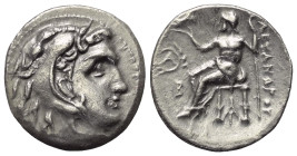 Königreich Makedonien. Alexander III. der Große (336 - 323 v. Chr.).

 Drachme (Silber). Ca. 319 - 305 v. Chr. Magnesia am Mäander.
Vs: Kopf des ju...