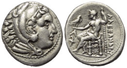 Königreich Makedonien. Alexander III. der Große (336 - 323 v. Chr.).

 Tetradrachme (Silber). Ca. 315 - 294 v. Chr. Amphipolis.
Vs: Kopf des jugend...