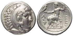 Königreich Makedonien. Alexander III. der Große (336 - 323 v. Chr.).

 Tetradrachme (Silber). Ca. 315 - 294 v. Chr. Amphipolis.
Vs: Kopf des jugend...