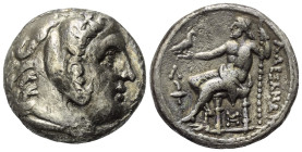 Königreich Makedonien. Alexander III. der Große (336 - 323 v. Chr.).

 Tetradrachme (Silber). Ca. 315 - 294 v. Chr. Amphipolis.
Vs: Kopf des jugend...