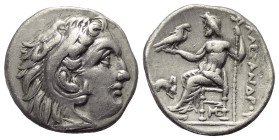 Königreich Makedonien. Alexander III. der Große (336 - 323 v. Chr.).

 Drachme (Silber). Ca. 310 - 301 v. Chr. Lampsakos.
Vs: Kopf des jugendlichen...