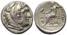 Königreich Makedonien. Alexander III. der Große (336 - 323 v. Chr.).

 Tetradrachme (Silber). Ca. 307 - 297 v. Chr. Amphipolis.
Vs: Kopf des jugend...