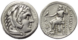 Königreich Makedonien. Alexander III. der Große (336 - 323 v. Chr.).

 Tetradrachme (Silber). Ca. 307 - 297 v. Chr. Amphipolis.
Vs: Kopf des jugend...