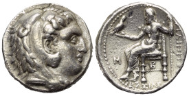 Königreich Makedonien. Philippos III. Arrhidaios (323 - 317 v. Chr.).

 Tetradrachme (Silber). Ca. 323 - 317 v. Chr. Babylon.
Vs: Kopf des jugendli...