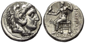 Königreich Makedonien. Philippos III. Arrhidaios (323 - 317 v. Chr.).

 Tetradrachme (Silber). Ca. 323 - 317 v. Chr. Ecbatana (?).
Vs: Kopf des jug...