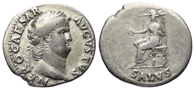 Nero (54 - 68 n. Chr.).

 Denar (Silber). 65 - 66 n. Chr. Rom.
Vs: NERO CAESA...