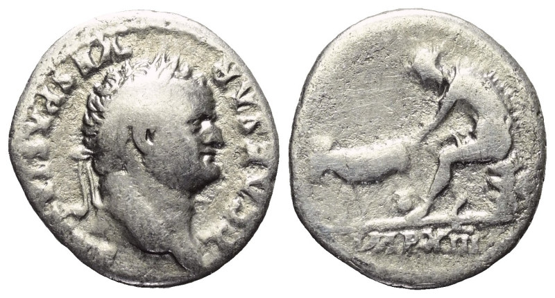 Titus (79 - 81 n. Chr.).

 Denar (Silber). 77 - 78 n. Chr. Rom.
Prägung als C...