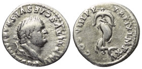 Titus (79 - 81 n. Chr.).

 Denar (Silber). 80 n. Chr. Rom.
Vs: IMP TITVS CAES VESPASIAN AVG P M. Kopf mit Lorbeerkranz rechts.
Rs: TR P IX IMP XV ...
