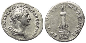 Traianus (98 - 117 n. Chr.).

 Denar (Silber). 112 - 114 n. Chr. Rom.
Vs: IMP TRAIANO AVG GER DAC P M TR P COS VI P P. Büste mit Lorbeerkranz und P...