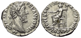 Commodus (177 - 192 n. Chr.).

 Denar (Silber). 186 - 187 n. Chr. Rom.
Vs: M COMM ANT P FEL AVG BRIT. Kopf mit Lorbeerkranz rechts.
Rs: IOV EXSVP ...