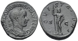 Gordianus III. (238 - 244 n. Chr.).

 Sesterz (Bronze). 241 - 243 n. Chr. Rom.
Vs: IMP GORDIANVS PIVS FEL AVG. Büste mit Lorbeerkranz, Paludament u...