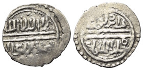 Osmanen. Murad I. (763 - 791 H. / 1362 - 1389).

 Akce (Silber). Ohne Jahr. Ohne Münzstätte.
Typ II.

Vs: Im Kreis: Shahadah in drei Zeilen.
Rs:...