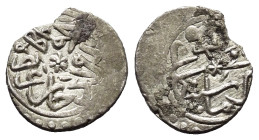Osmanen. Mehmed II. (848 - 849 u. 855 - 886 H. / 1444 - 1445 u. 1451 - 1481).

 Akce (Silber). 865 H. Amasya.
Vs: Mehmed bin Murad han azze nasrühü...