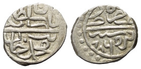 Osmanen. Bayezid II. (886 - 918 H. / 1481 - 1512).

 Akce (Silber). 886 H. Tire.
Vs: Sultan Bayezid bin Mehmed han.
Rs: Azze nasrühü düribe Tire s...