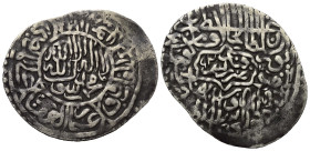 Shaybaniden. Abu'l Mansur Kuchkunji Khan (916 - 937 H. / 1510 - 1531).

 Tanka (Silber). 930 H. Samarqand.
Vs: Shahadah.
Rs: Name, Titulatur und M...