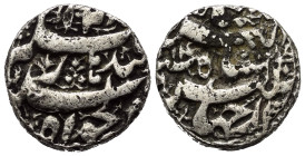 Indien. Mogulreich. Jahangir (1014 - 1037 H. / 1605 - 1628).

 Rupie (Silber). 1027 H. / Ry 14. Kandahar (Qandahar).
Vs: Name und Jahr. 
Rs: Münzs...