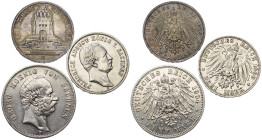 Deutschland - Lots.


Deutschland nach 1871. Kaiserreich. 
Sachsen. Georg (1902 - 1904) und Friedrich August III. (1904 - 1918).

Lot (3 Stück, ...