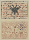 Albania: Korce, 1 Franc 25.3.1917, P. S144a, AU
 [differenzbesteuert]