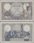 Algeria: 500 Francs 2.8.1926, P. 82, 2 rusty staple holes, otherwise AU and extremely rare in this condition.
 [differenzbesteuert]