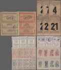 Austria: Inzersdorf, OÖ, 2 x 10,20,50 Heller on reverse of calender sheets, 10,20,50 Heller, 4 x 5,10,20,50 Heller, different issues, 17 notes, KK-S41...
