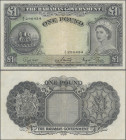 Bahamas: 1 Pound ND (1953), P. 15 d, slightly pressed, F-VF
 [differenzbesteuert]