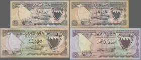 Bahrain: 100 Fils (2), 1/4, 1/2, 1,10 Dinar L. 1964, P. 1,2,3,4,6, XF(2),AU, UNC, VF (2)
 [differenzbesteuert]
