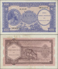 Congo: Congo-Kinshasa, 1000 Francs 15.2.1962, P. 2, stains, Good VF
 [differenzbesteuert]