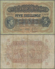 East Africa: 5 Shillings 1.1.1952, P. 28 b, small stains and needleholes, small tear lower left, VF
 [differenzbesteuert]