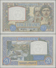 France: 20 Francs 11.7.1940, P. 92 a, NO needleholes, VF-XF
 [differenzbesteuert]