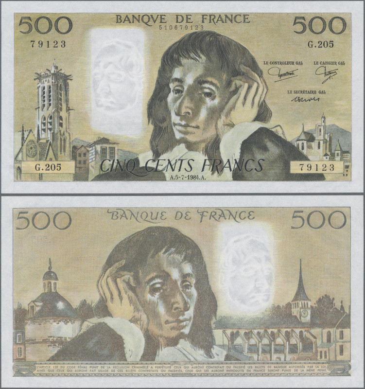 France: 500 Francs 5.7.1984, P. 156, UNC
 [differenzbesteuert]