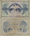French Equatorial Africa: 1000 Francs 2.12.1941, P. 14a, multiple needle holes, VG/F
[differenzbesteuert]