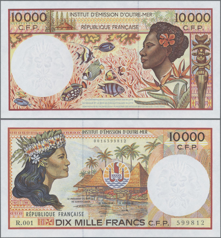 French Pacific Territories: 10000 Francs ND, P. 4 b, UNC
 [differenzbesteuert]