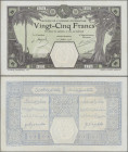 French West Africa: 25 Francs 12.7.1923, Grand- Bassam, P. 7Db, , small needle holes, Good VF
 [differenzbesteuert]