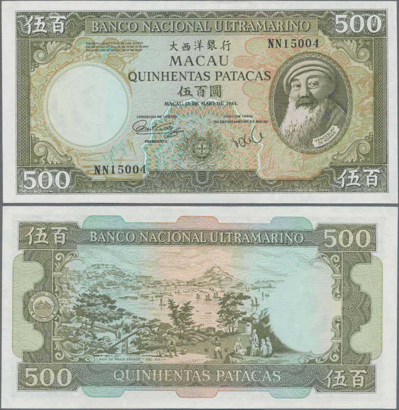 Macau: 500 Patacas 12.5.1984, P. 62 a, AU/UNC
 [differenzbesteuert]