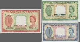Malaya & British Borneo: 1,5,10 Dollars 21.3.1953, P. 1,2,3 , XF, UNC, VF
 [differenzbesteuert]