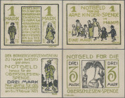 Deutschland - Notgeld - Westfalen: Hamm, Bürgerschützenverein, 1, 3 Mark, 6. und 7.2.1921, Erh. II, I, total 2 Scheine
 [differenzbesteuert]