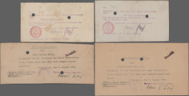 Deutschland - Notgeld - Westfalen: Volmarstein, Sparkasse des Amtes, 100 Tsd., 1 Mio. Mark, 3.8.1923, 200 (kariertes Papier), 300 (liniertes Papier) M...