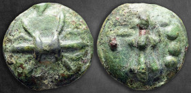 Apulia. Luceria circa 217-212 BC. Aes Grave Quincunx Æ