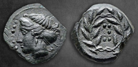 Sicily. Himera circa 420-407 BC. Hemilitron Æ